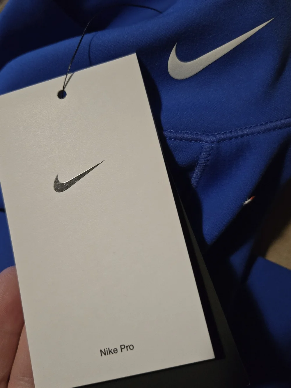 Nike Pro DRI-FIT Women’s Blue Mock Neck Pullover